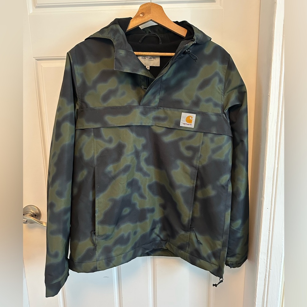 Carhartt WIP Men’s Nimbus Pullover Winter Jacket Cameo Forest Size XS